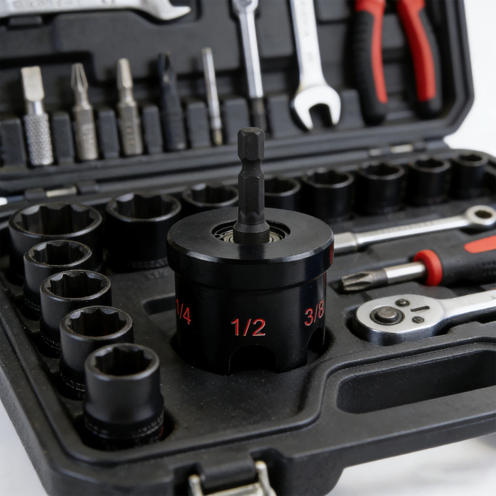 Hex-Shank Nuts Driver Extractor for Conduit Racks Strut Nuts Remover Bolt Extractor Tool for 3/8 1/4 and 1/2 in Threaded Rods