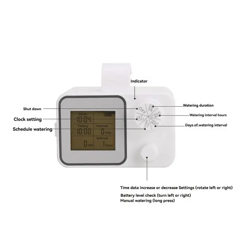 ABJT-Automatisches Bewässerungssystem für Topfpflanzen, Selbstbewässerungssystem mit verstellbarem Tropfer