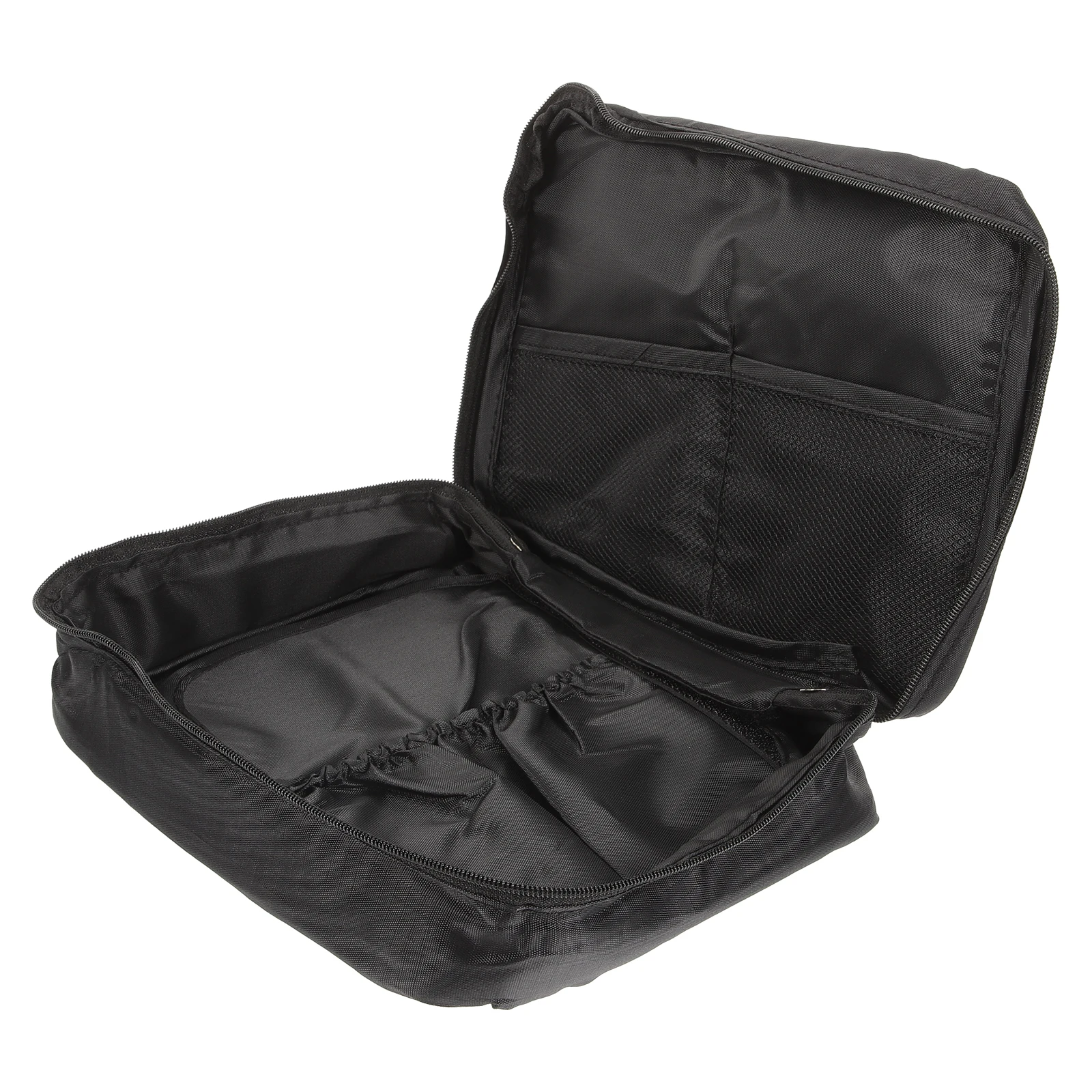 

Portable Large Capacity Travel Wash Bag Makeup Organizer Black Toiletry Storage For Toothbrush Eyelash