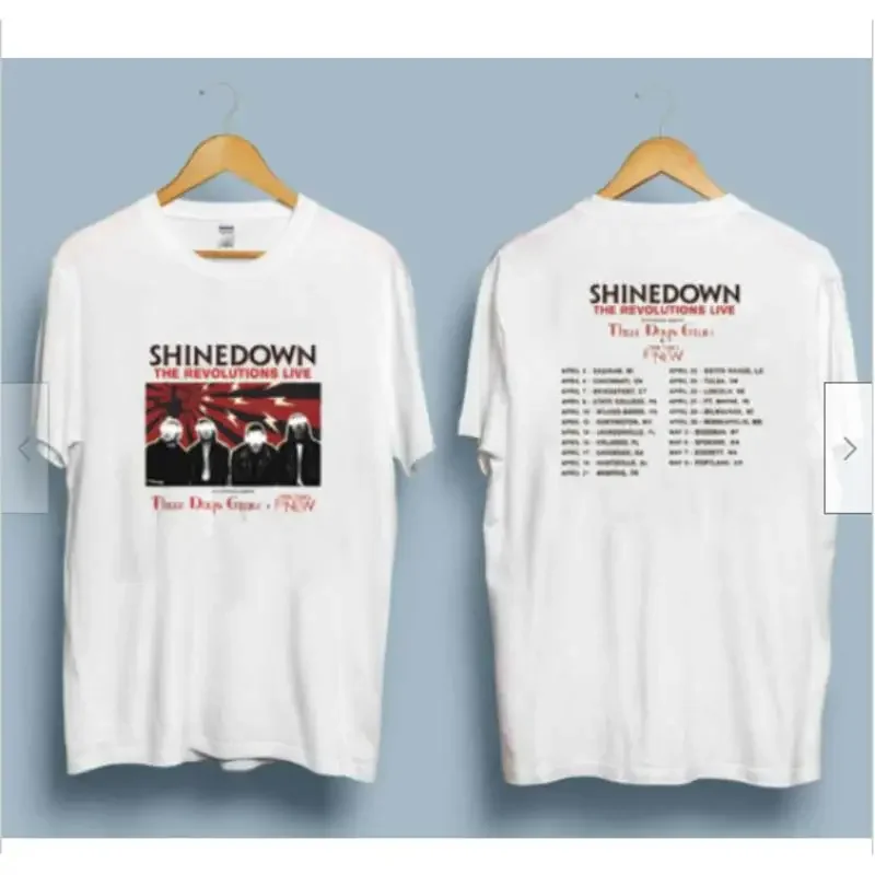 Shinedown The Revolutions Live Tour 2023 Three Days Grace T Shirt