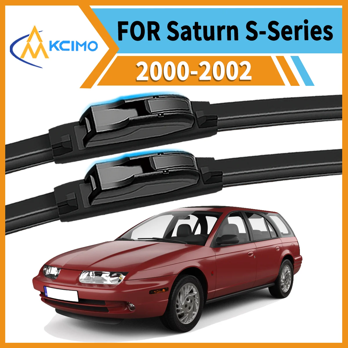 

Max Visibility Max Safety 2PCS Wiper Blades for Saturn S-Series 2000-2002 All-Season Performance Easy Install Durable Rubber