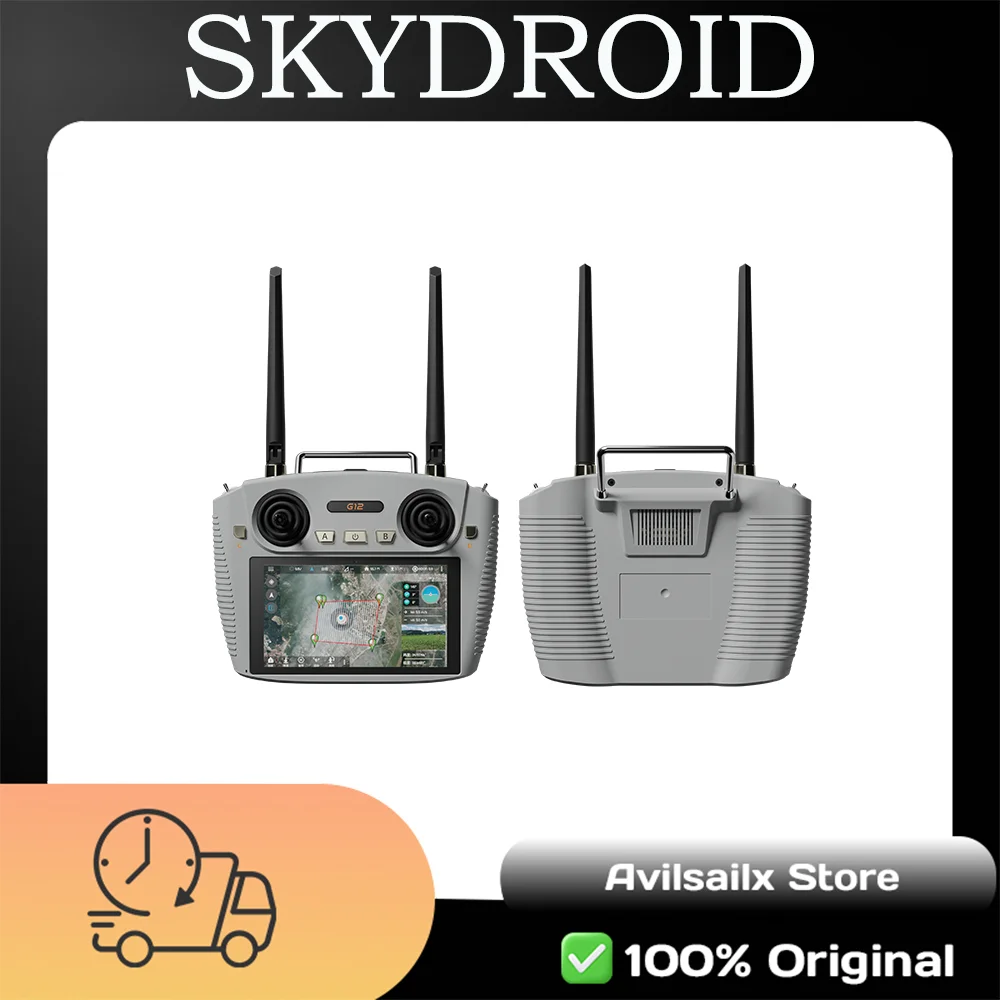 SKYDROID G12 Drone Controller 20KM HD Digitale transmissie 6nm CPU 2.4/5.8G Dual Band, 1080P Display, 10000mAh Lange batterijduur