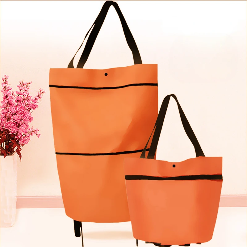 Colorful Shopping Bag For Trolley Foldable Large Capacity Supermarket Shopping Purchase Storage Bag For Shopping Carring Cart