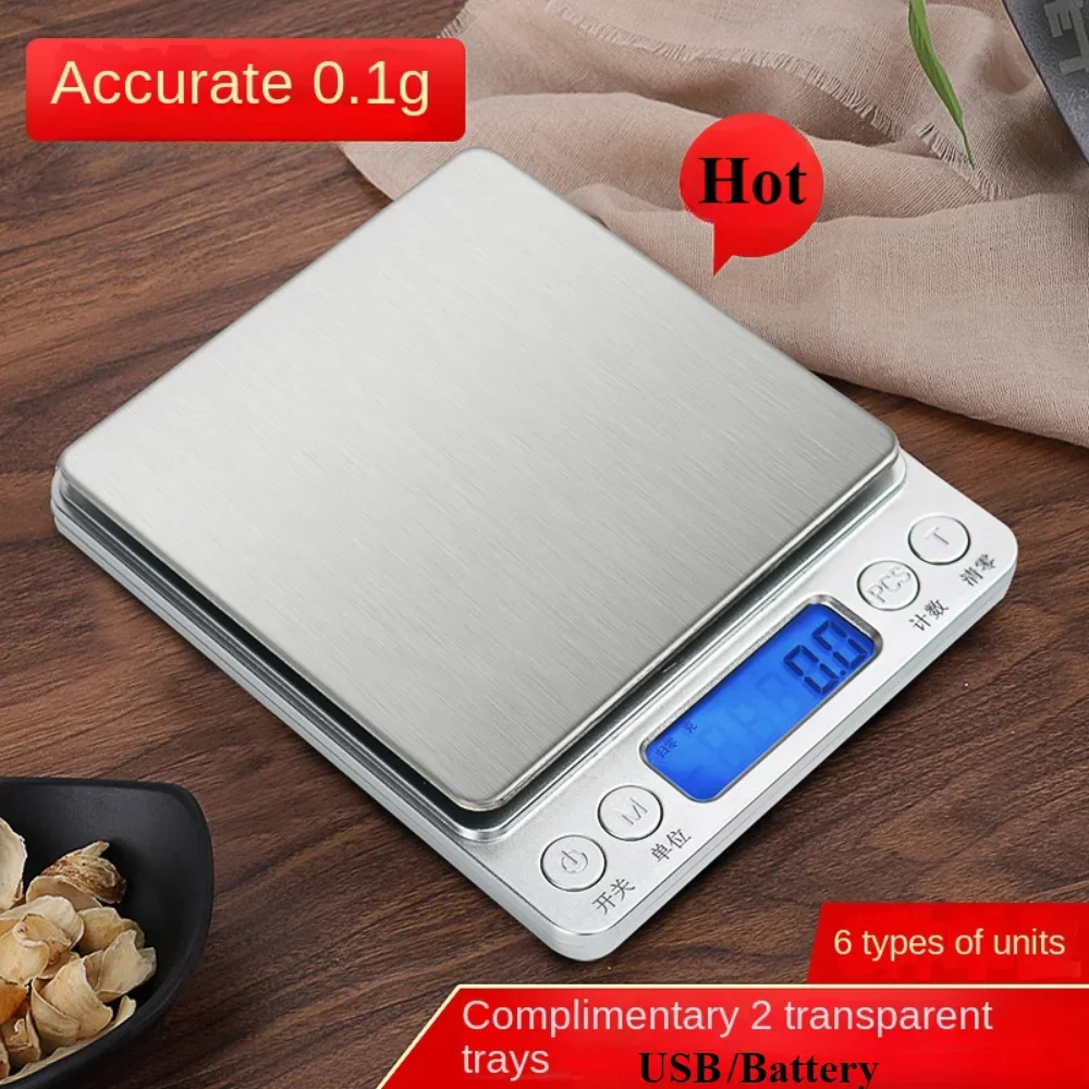 

Digital Kitchen Scale Mini Pocket Precision Jewelry Electronic Balance Weight Gold Gram Scale With Backlight LCD Display Scale