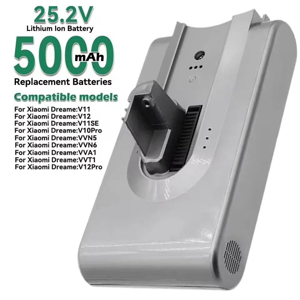 

Original 5000mAh Replacement Battery - For Xiaomi Dreame V10Pro V11 V11SE V12 V12Pro VVN5 VVN6 VVA1 VVT1 Vacuum Cleaner Battery