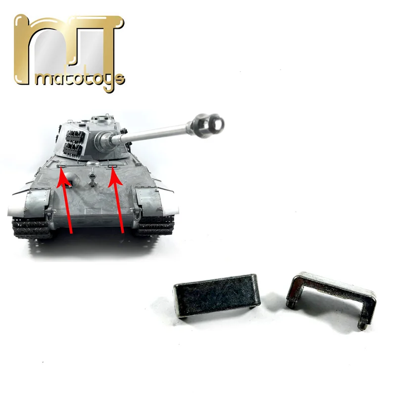 Mato1:16 metal alemão rei tigre rc modelo tanque acessório porta de observação do motorista peças modificação