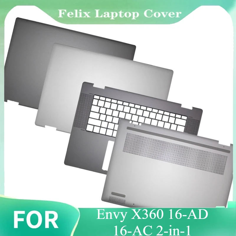 

NEW LCD Back Cover N86657-001 N93766-001 US Keyboard Palmrest Laptop Bottom Case For Envy X360 16-AD 16-AC 2-in-1