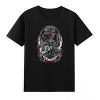 Marvel Genuine Avengers Ultron Iron Man Printed New Summer T-Shirt Men's and Women's Loose Crew Neck Short Sleeves