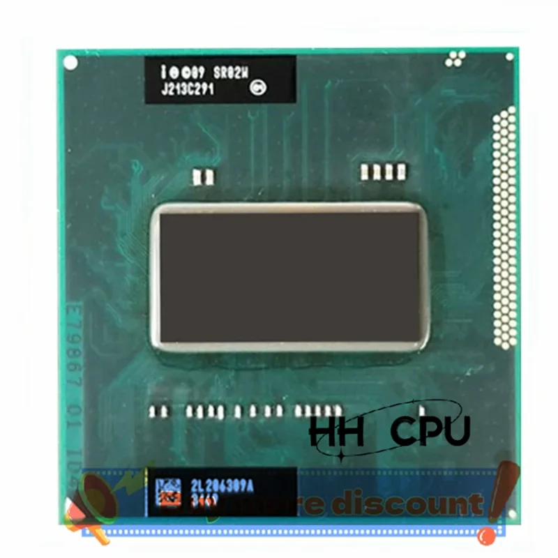 معالج الكمبيوتر المحمول Core i7 2760QM SR02W 2.6 جيجا هرتز رباعي النواة وثمانية خيوط وحدة المعالجة المركزية للكمبيوتر المحمول مقبس 45 وات G2 / rPGA988B