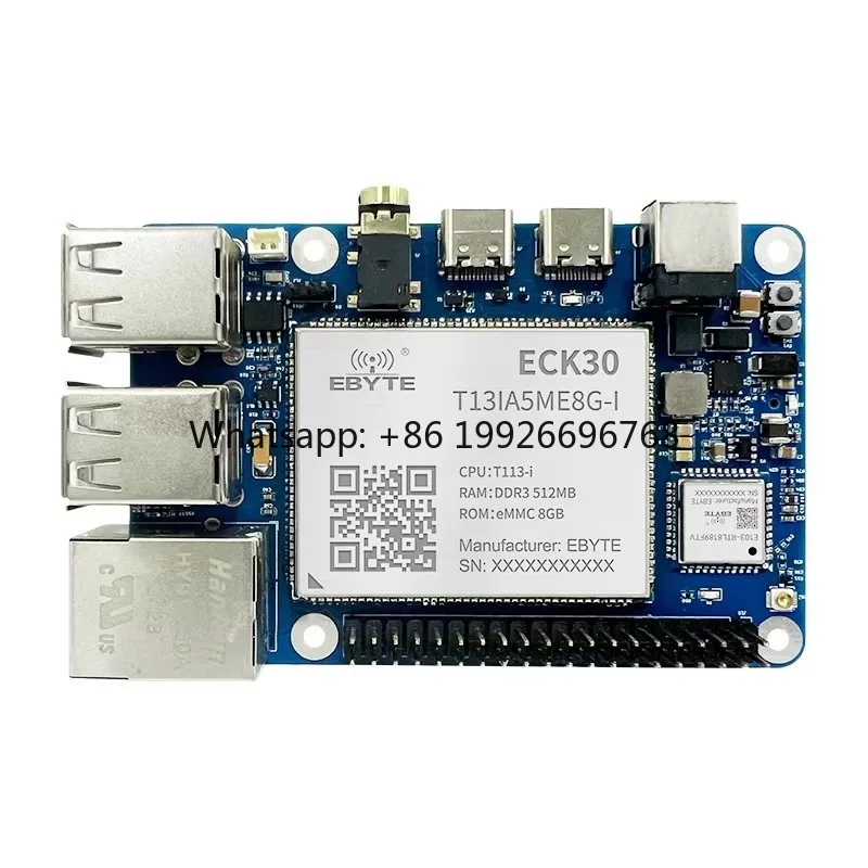

Ebyte ECB30-P4T13IA5ME8G-I 8GB 512MB Allwinner T113-i Single Board Computer Raspberry Pi Embedded Linux ARMA7 Development Board
