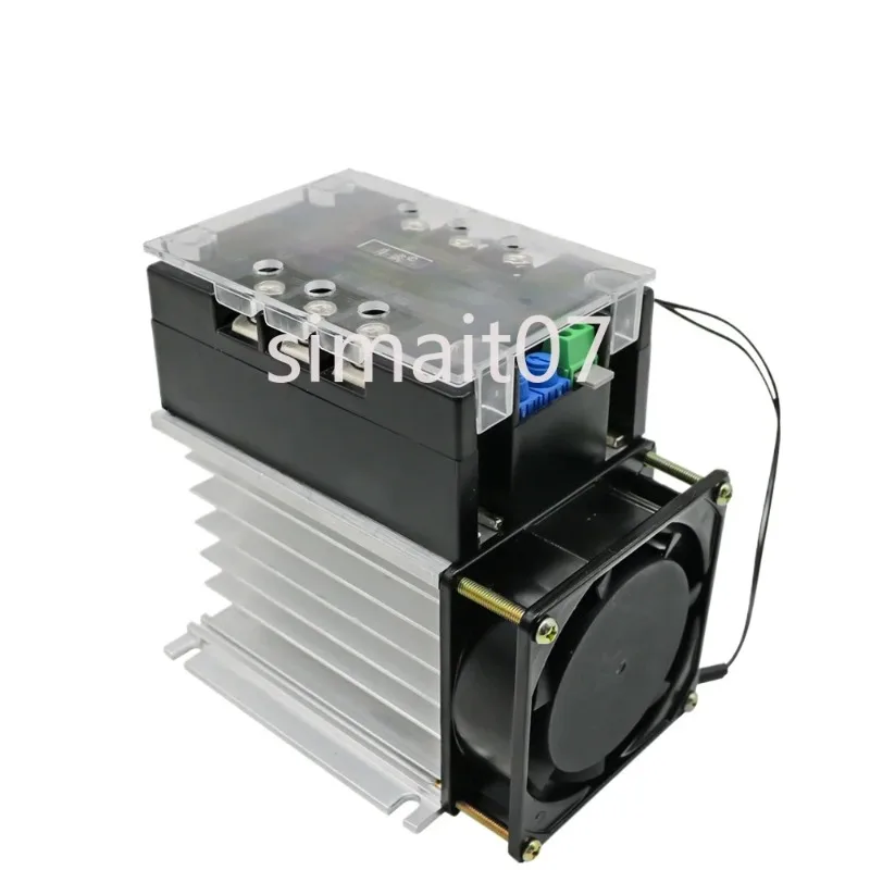 

380V Motor Soft Starter - Three-Phase Slow Start Module with Heat Sink (1-20kW Power Range)