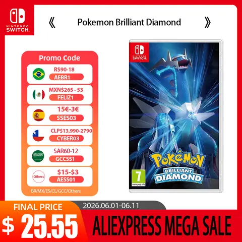 Pokemon Brilliant Diamond - Nintendo Switch Game Deals 100% Official Physical Game Card Genre Action RPG for Switch OLED Lite