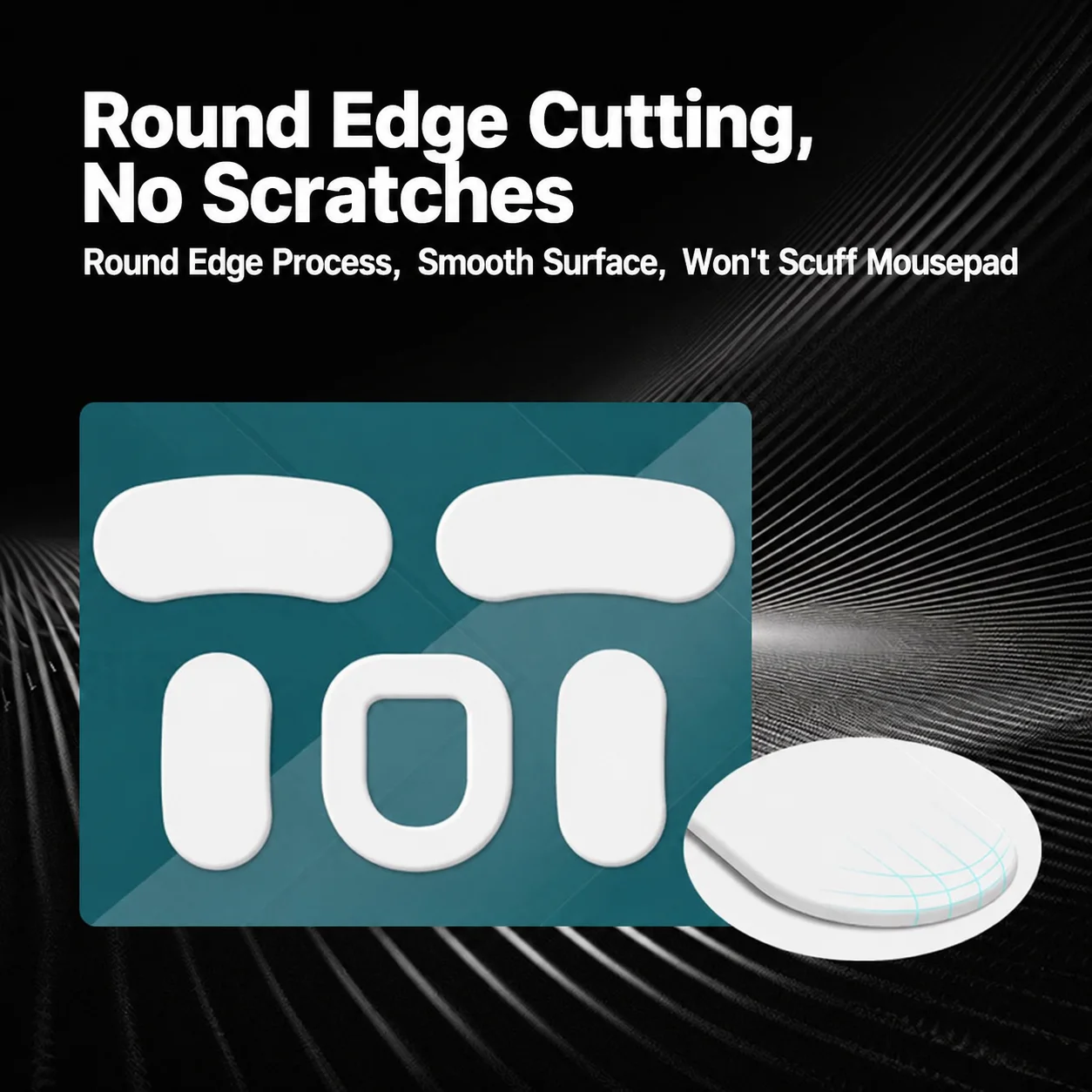Mouse Skates Feet for Razer Viper Mini SE Gaming Mouse, PTFE Replacement Mouse Feet Pad, Smooth Glide Rounded Edge