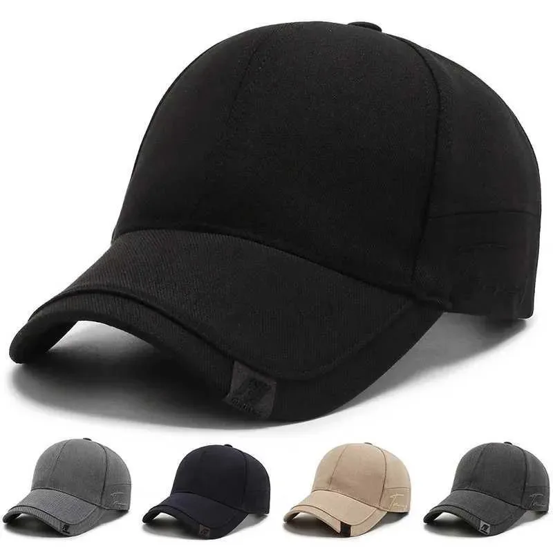 

High quality mens pure cotton baseball cap luxury fashion bla outdoor sports leather cap bone sunglasses glasses tru cap KpopXJ2