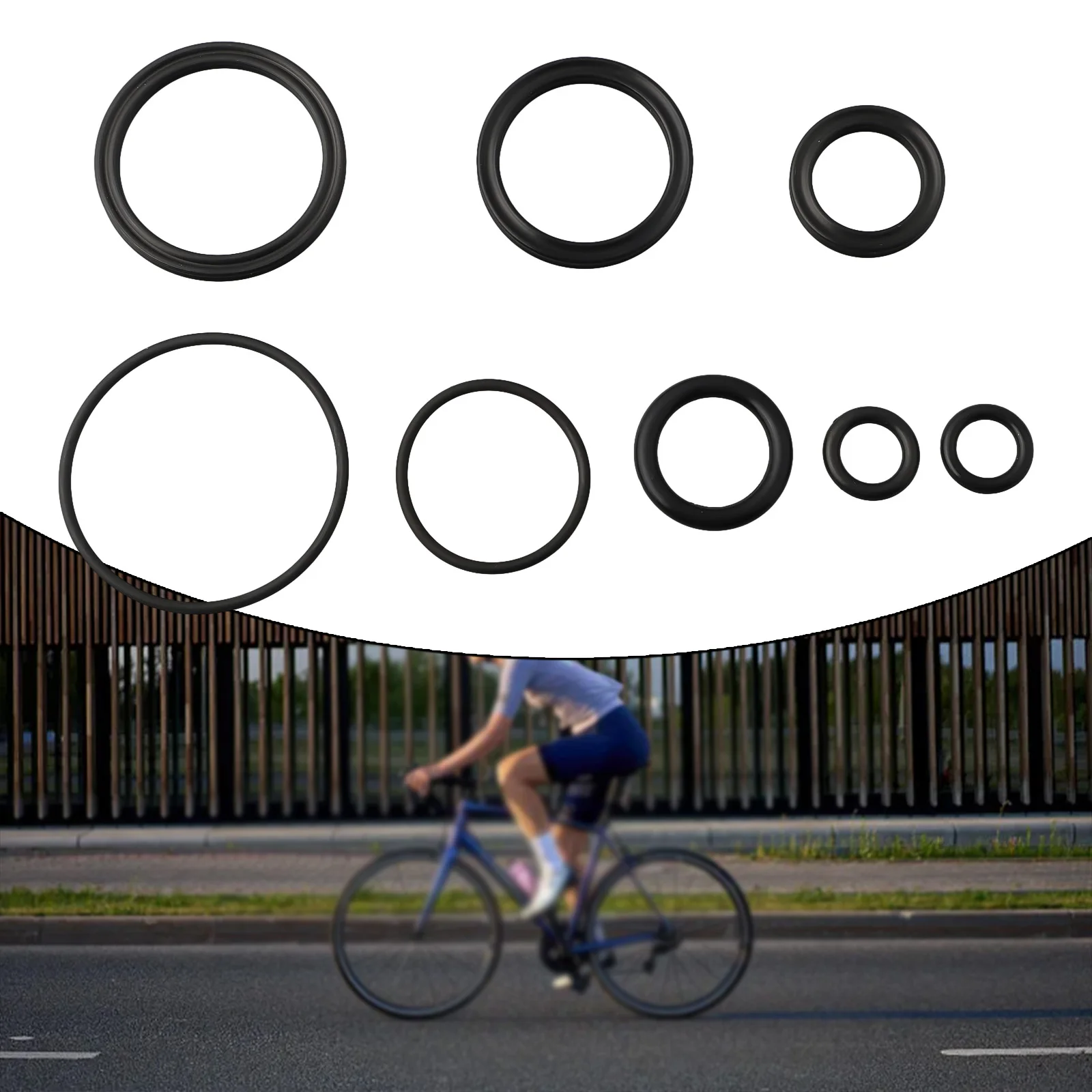 Kit de sello de aire de choque trasero para bicicleta, junta tórica de goma para bicicleta Fox, versión de presión de aire, absorbente, junta tórica, Kit de reparación de ciclismo, 8 Uds.