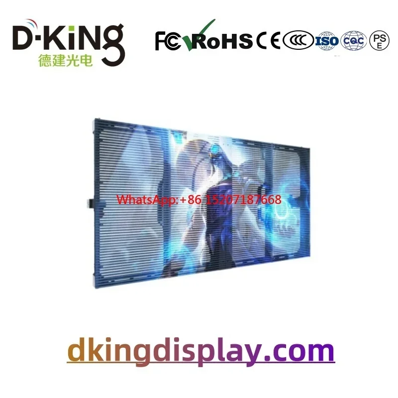 

High Transparency 70% Rental Glass Window Indoor LED Display Seamless Splicing Rental Transparent Removable LED Panel