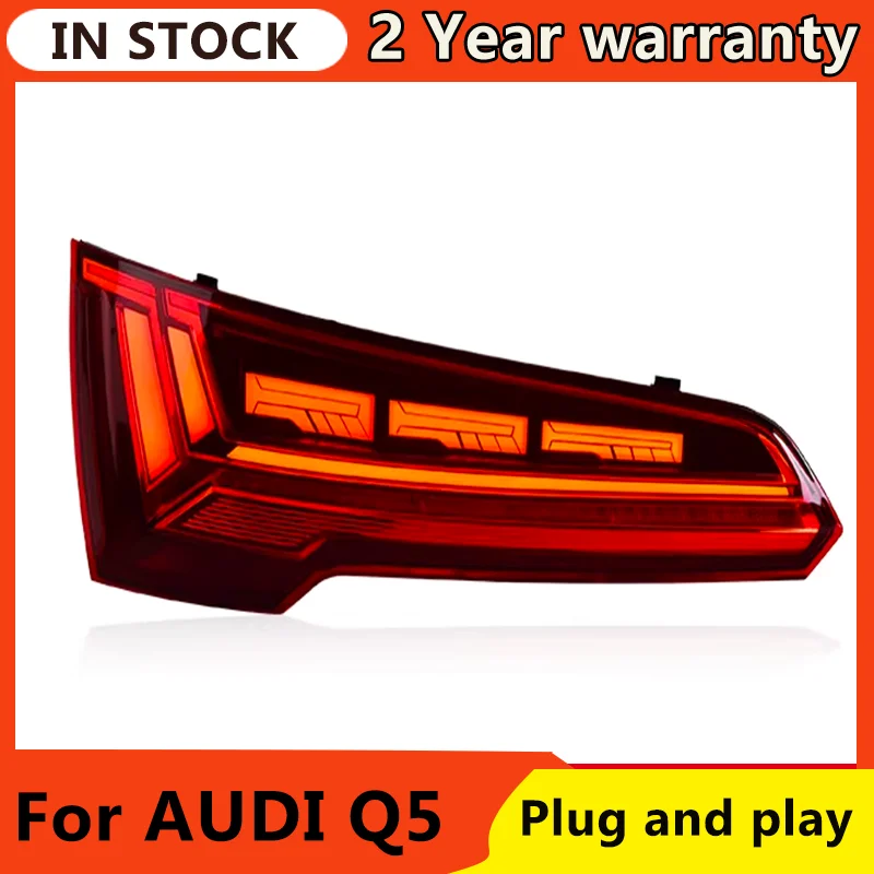 Conjunto de luces traseras LED para coche, luz trasera LED completa, freno de parada, señal de giro dinámica, lámparas traseras, para Audi Q5, Q5L, 2018-2024