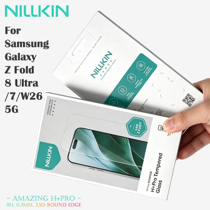 

NILLKIN Screen Protector For Samsung Galaxy Z Fold 8 Ultra/Z Fold 7/W26, 9H 0.2mm Anti-Fingerprint Bubble Free CNC Precision Cut