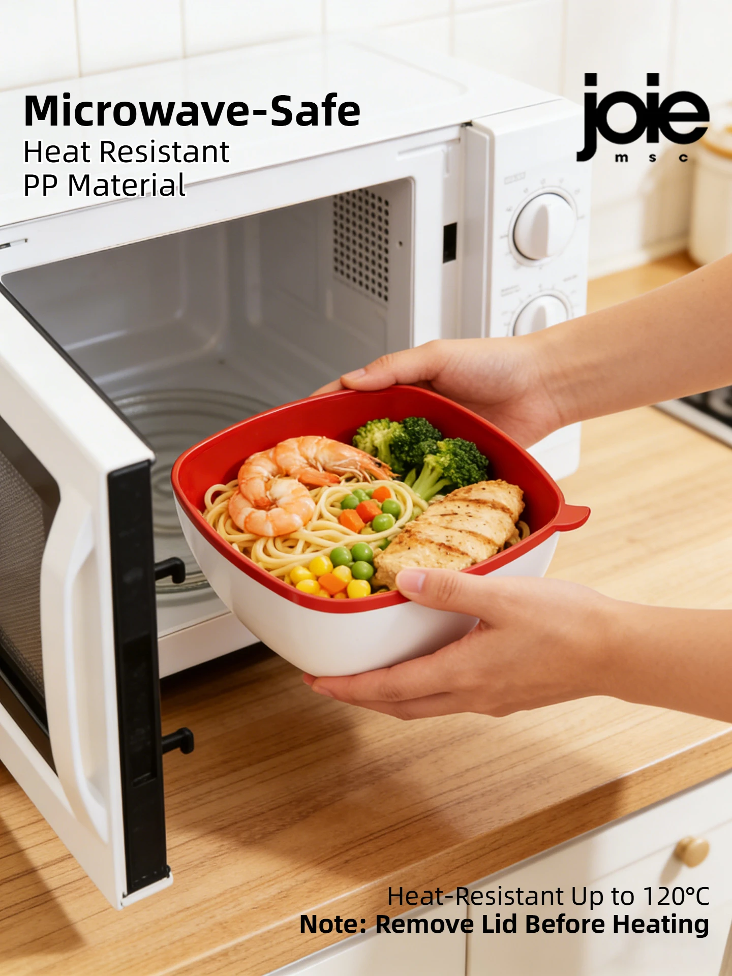 Joie サラダトゥゴーサラダランチボックス ソース容器付き 電子レンジ