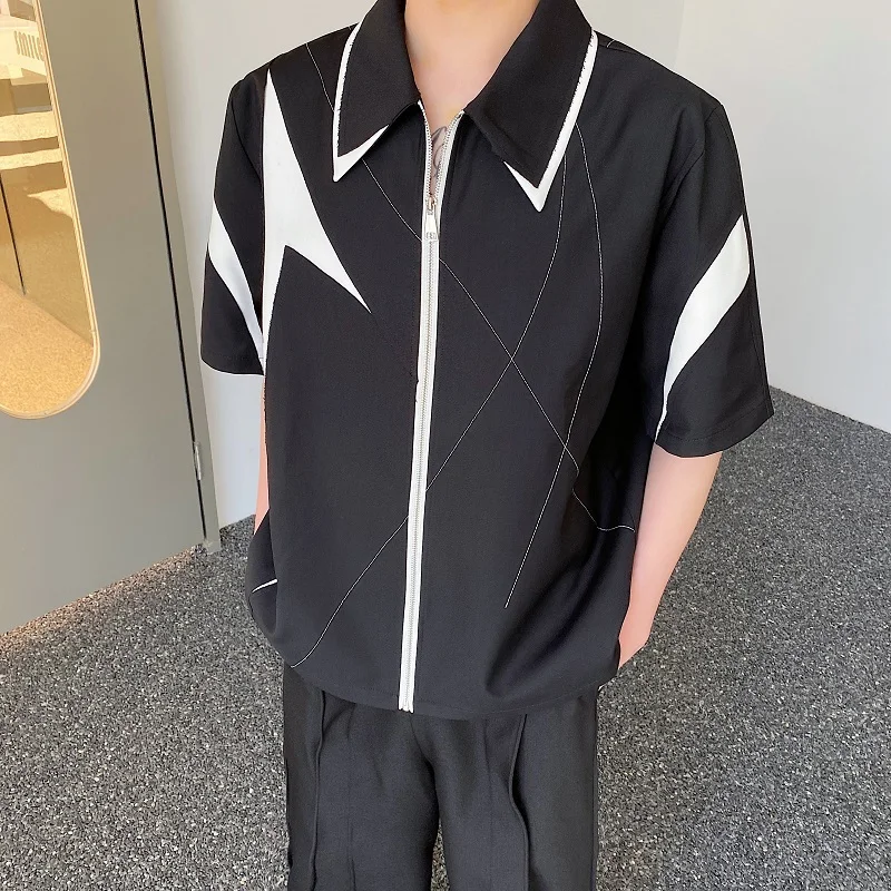 

Свободная молодежная верхняя одежда унисекс Ins k Color Blo ort Sve irt с воротником для весны и лета