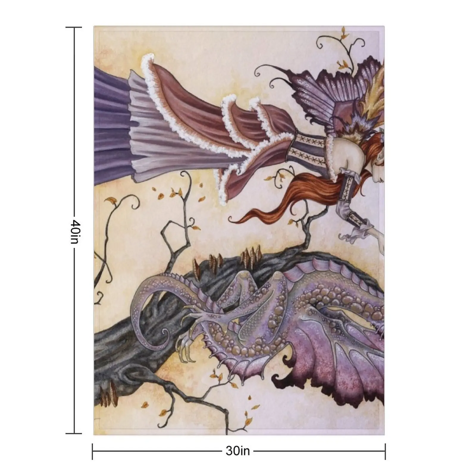 The Dragon Charmer Throw Blanket for babies Polar Bed Hairy Blankets