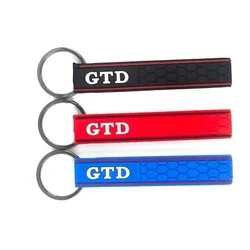 For VW GTD GTI GOLF 5 6 7 MK4 MK5 MK6 MK7 Keychain Keyring Soft Hand Car Logo Silicone Key Chain Ring Key Holder