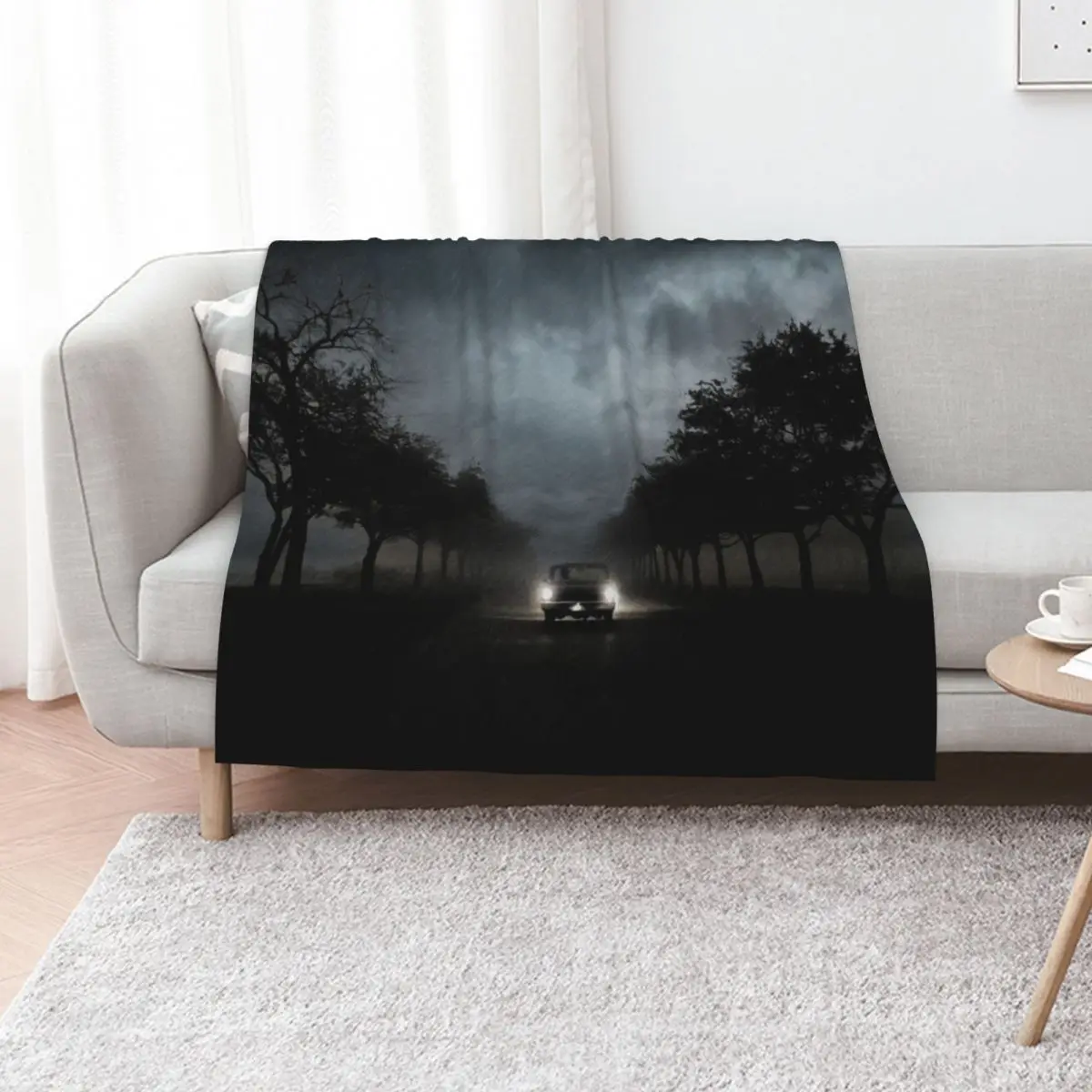 

Driving Into The Storm Throw Blanket Soft Plaid funny gift Plush Hair Blankets