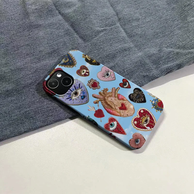 Funny Turkish evil eye Phone Case for iPhone 16 15 14 13 12 11 Pro Max XS XR XSMax 6 7 8 Plus Glossy HD Hard PC Cover