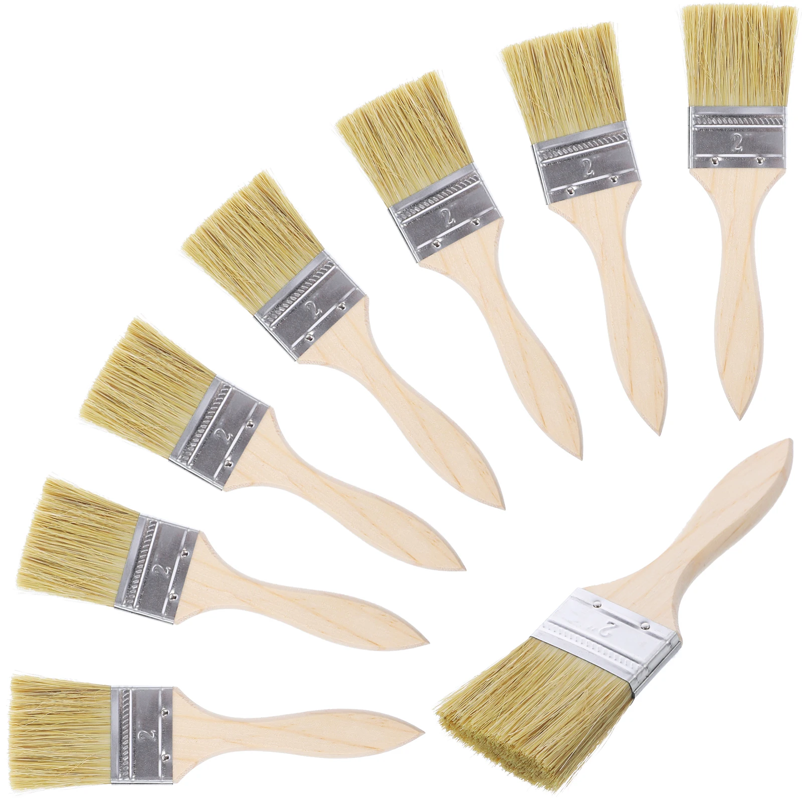 

23 Pcs Brush Smooth Wood Handle Premium Bristle Wall Furniture Painting Artist Paint Brush Household Supplies