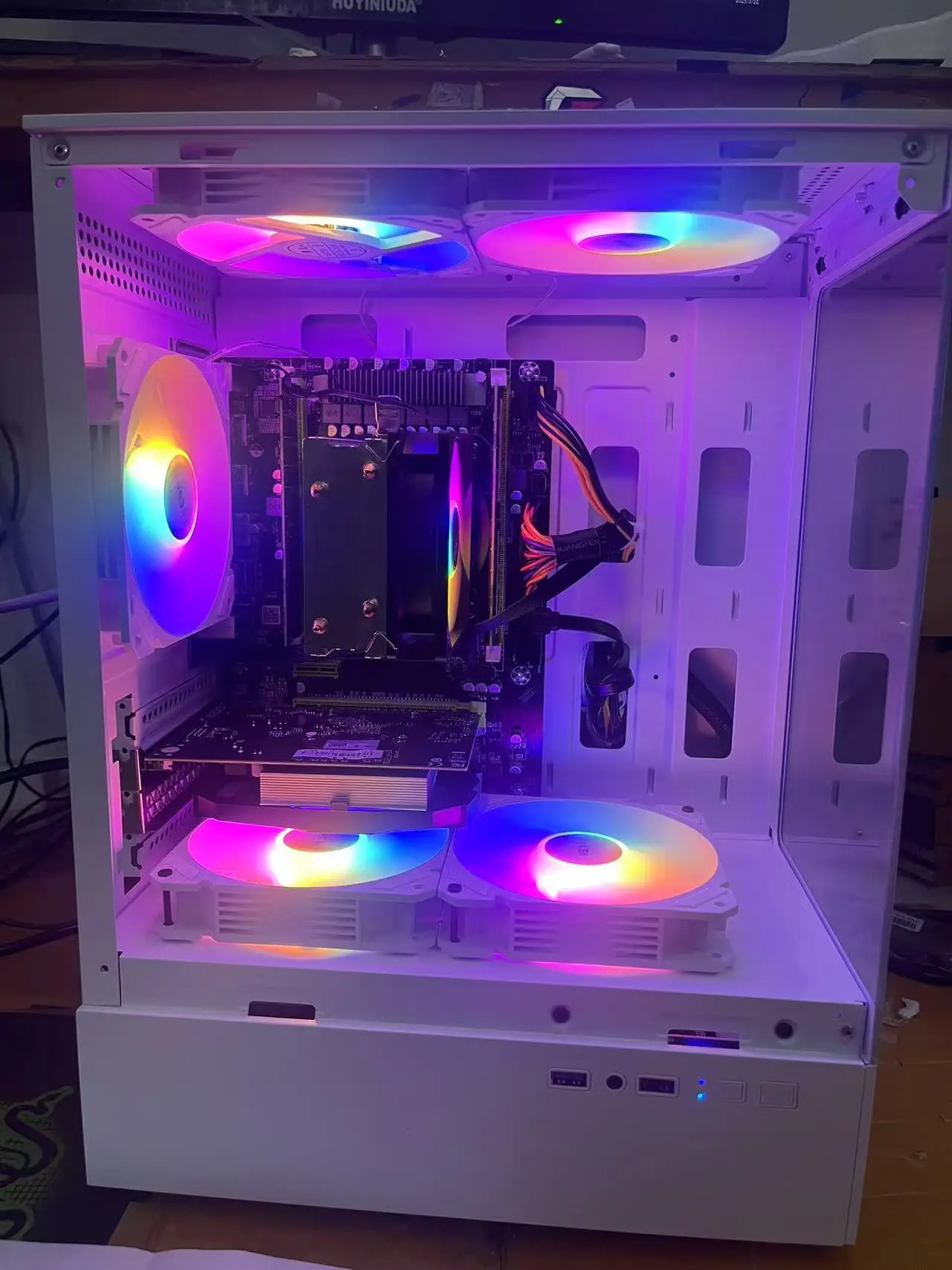 AOTESIER Gioco per PC con processore Core i7-4790/512G SSD/16 GB RAM 3200 MB DDR3/Windows 11 HD Grafica 4600 Grafica/bianco