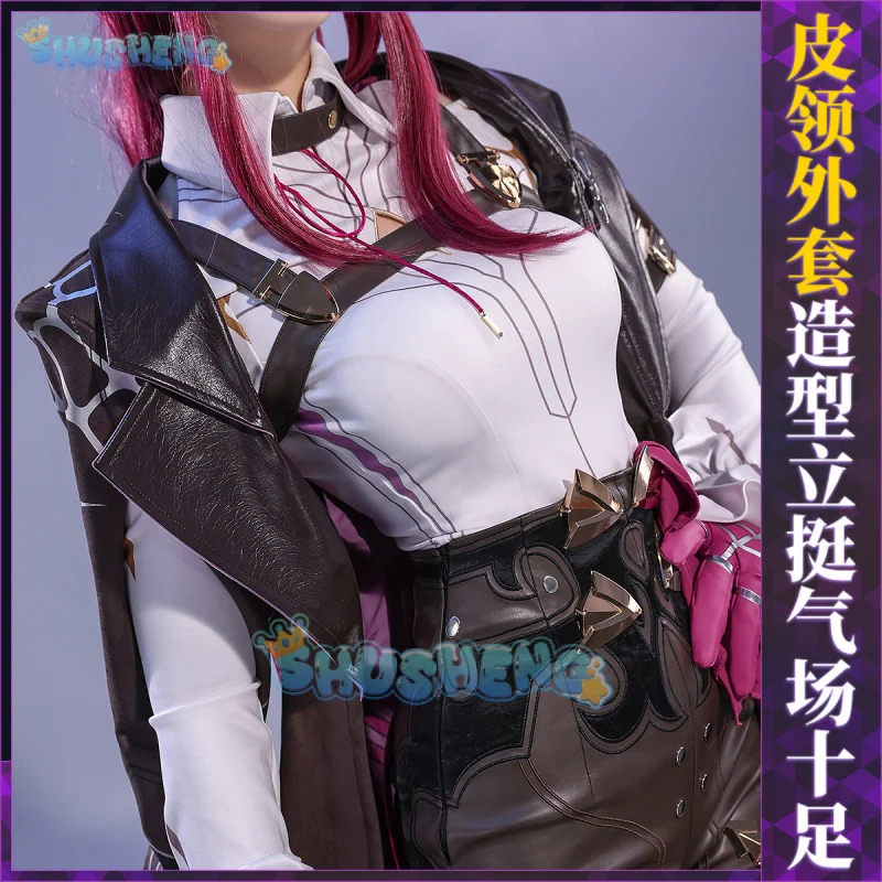 Shusheng Honkai: أزياء Star Rail Kafka التأثيرية الموحدة لحفلات الهالوين كرنفال لعب الأدوار للنساء والرجال