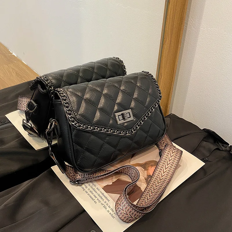 حقيبة كروس نسائية عصرية جديدة لعام 2025، محفظة كتف متعددة الاتجاهات من الجلد الطبيعي، حقيبة كلاسيكية أنيقة ذات سعة كبيرة للعمل #1