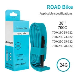 Road Bike TPU Inner Tube 700X18-28C Ultralight Inner Tube With 45mm/65mm/85mm Presta Valve Bicycle Accessories