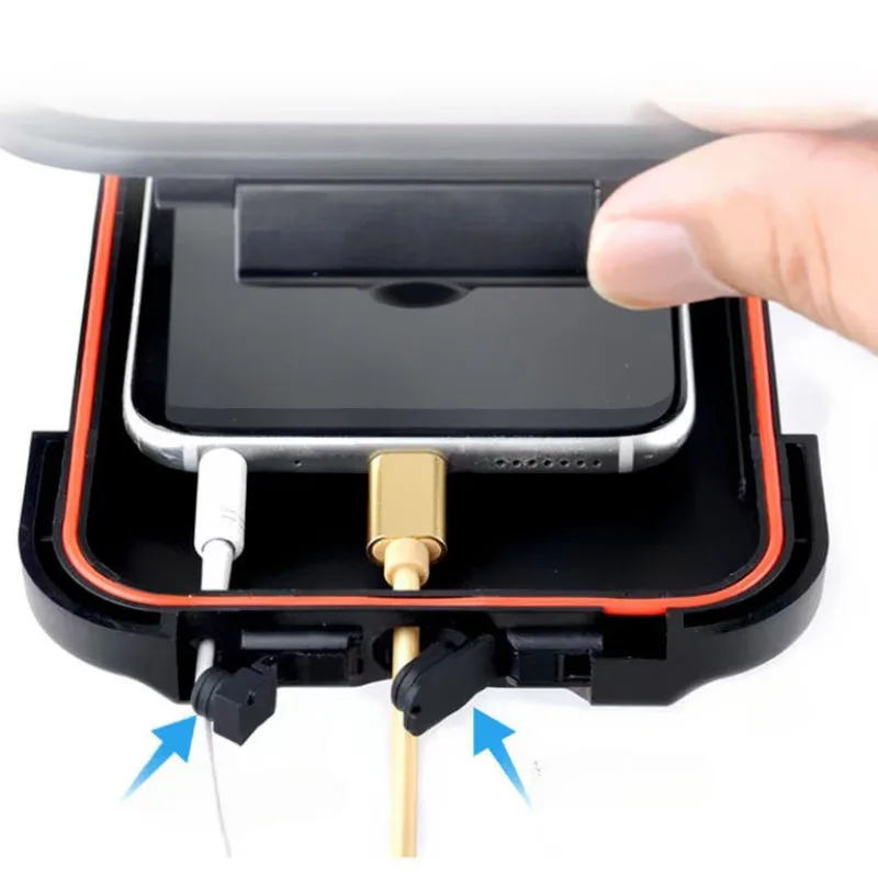 

Водонепроницаемый держатель для телефона на мотоцикле, универсальное крепление для телефона на велосипеде 360° ° Вращающийся держатель мобильного телефона