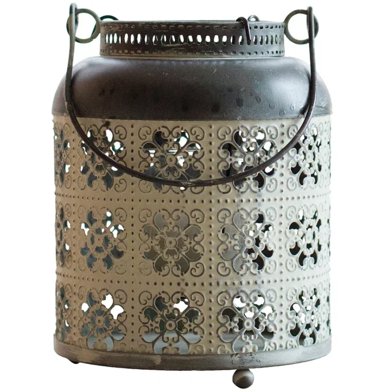 Yankee-candelabro de Metal, linternas, mesitas de noche, candelabros de pared para chimenea Vintage, candelabros colgantes, decoración del hogar