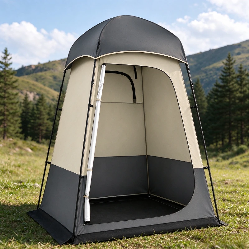Spacious Tall Outdoor Privacy Shower & Changing Tent, Large Foldable Mobile Booth for Camping, Beach Fishing, Model Dressing