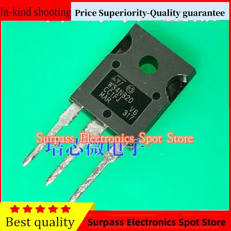 50PCS-100PCS  W34NB20 STW34NB20  TO-247 200V 34A MOS Price Superiority-Quality guarantee