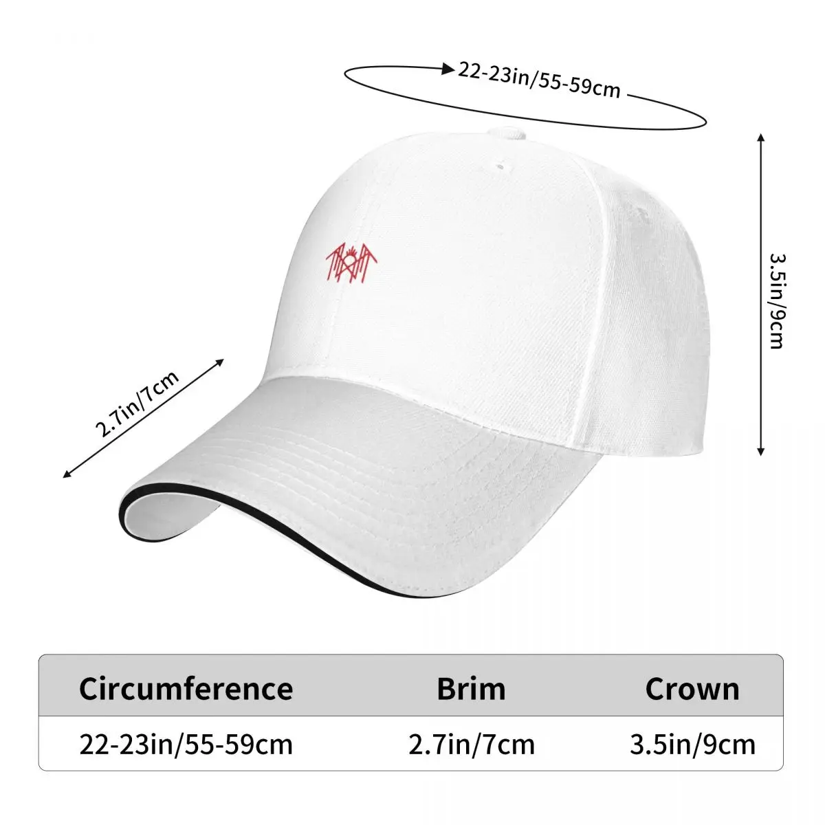 The Red and White Bang Baseball Cap Sun Hat For Children Fishing cap Luxury Man Hat Women's Hats Men's