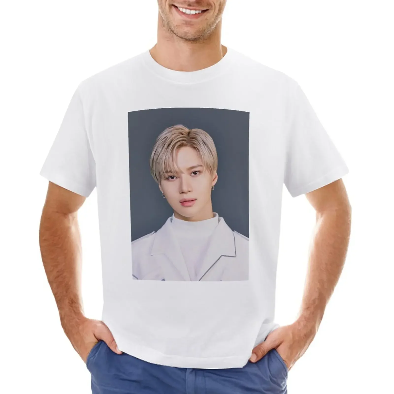 SUPERM X KOREAN AIR LET'S GO EVERYWHERE TAEMIN T-Shirt anime clothes oversizeds cute clothes t shirts men