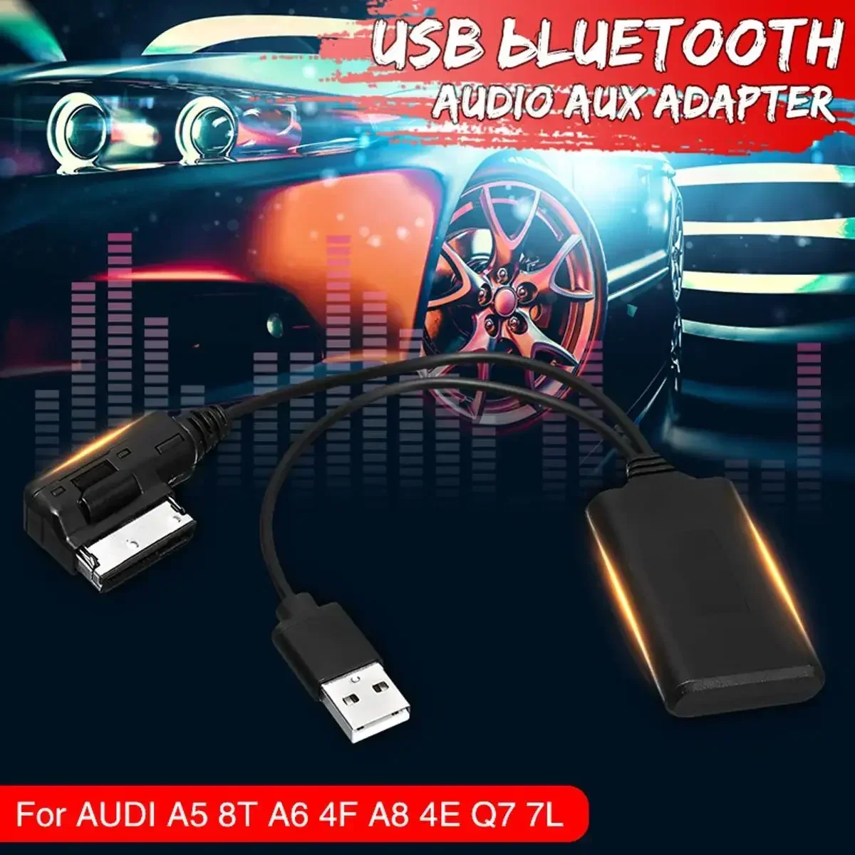 Для AUDI A5 8T A6 4F A8 4E Q7 7L для AMI MMI 2G Mini Wireless bluetooth USB AUX В адаптер Кабель Музыкальный аудиоприемник Адаптер 5 В
