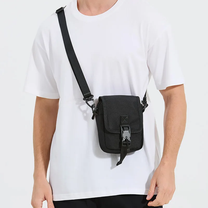 Men's Oxford cloth durable casual single-shoulder bag, simple men's multi-functional water-resistant crossbody bag