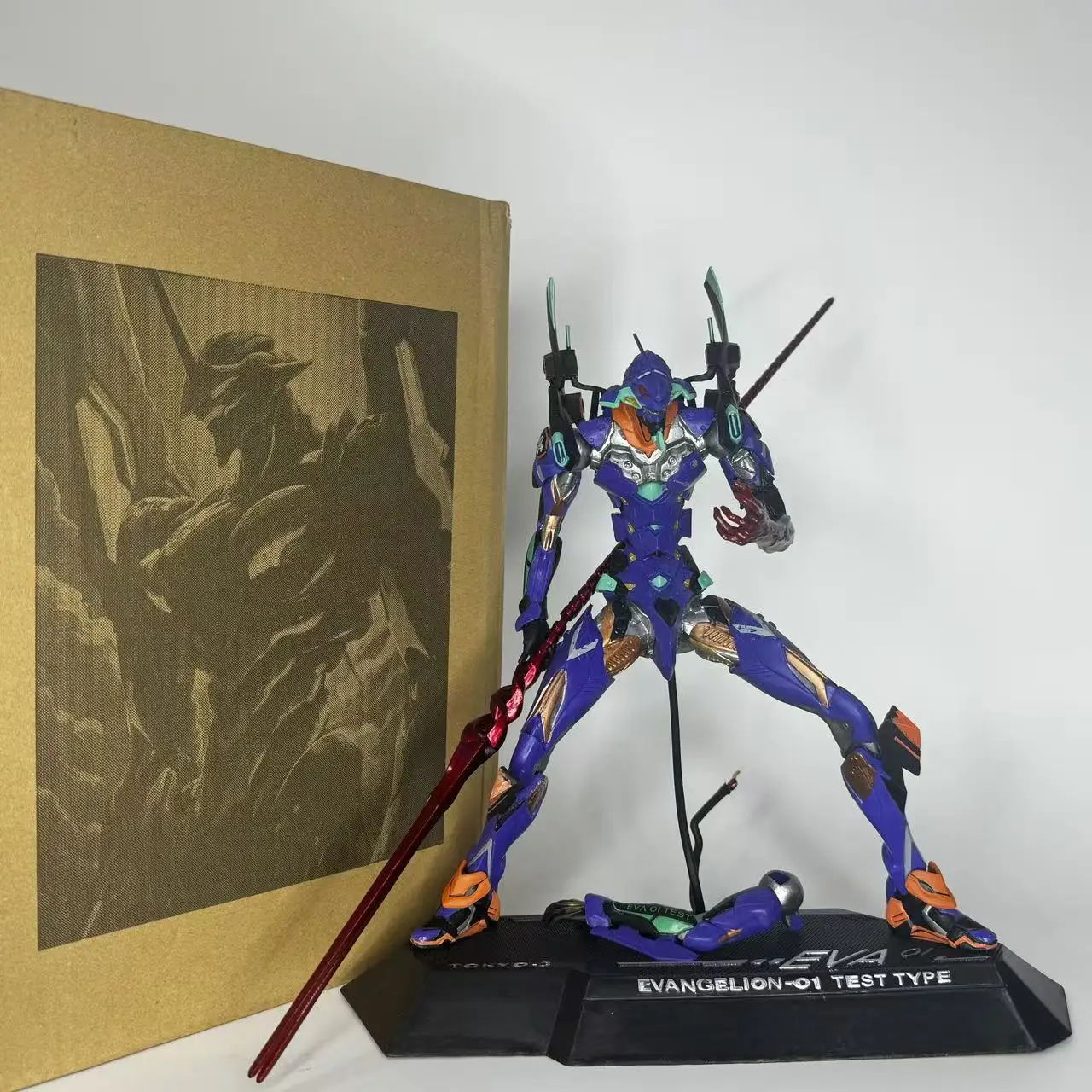 

New Century Evangelion - Unit-01 - Replacement Hand - Warrior Standing Pose - Anime Statue Ornament Gift Box Set