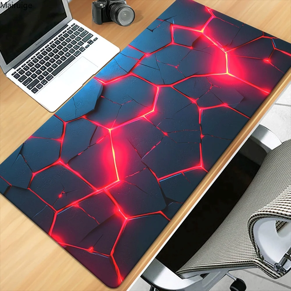 

Коврик для мыши с 3D геометрией, большой компьютерный коврик, офисный игровой настольный коврик XXL 90x40 см, резиновый противоскользящий коврик для игровой клавиатуры, коврики для мыши, настольные коврики