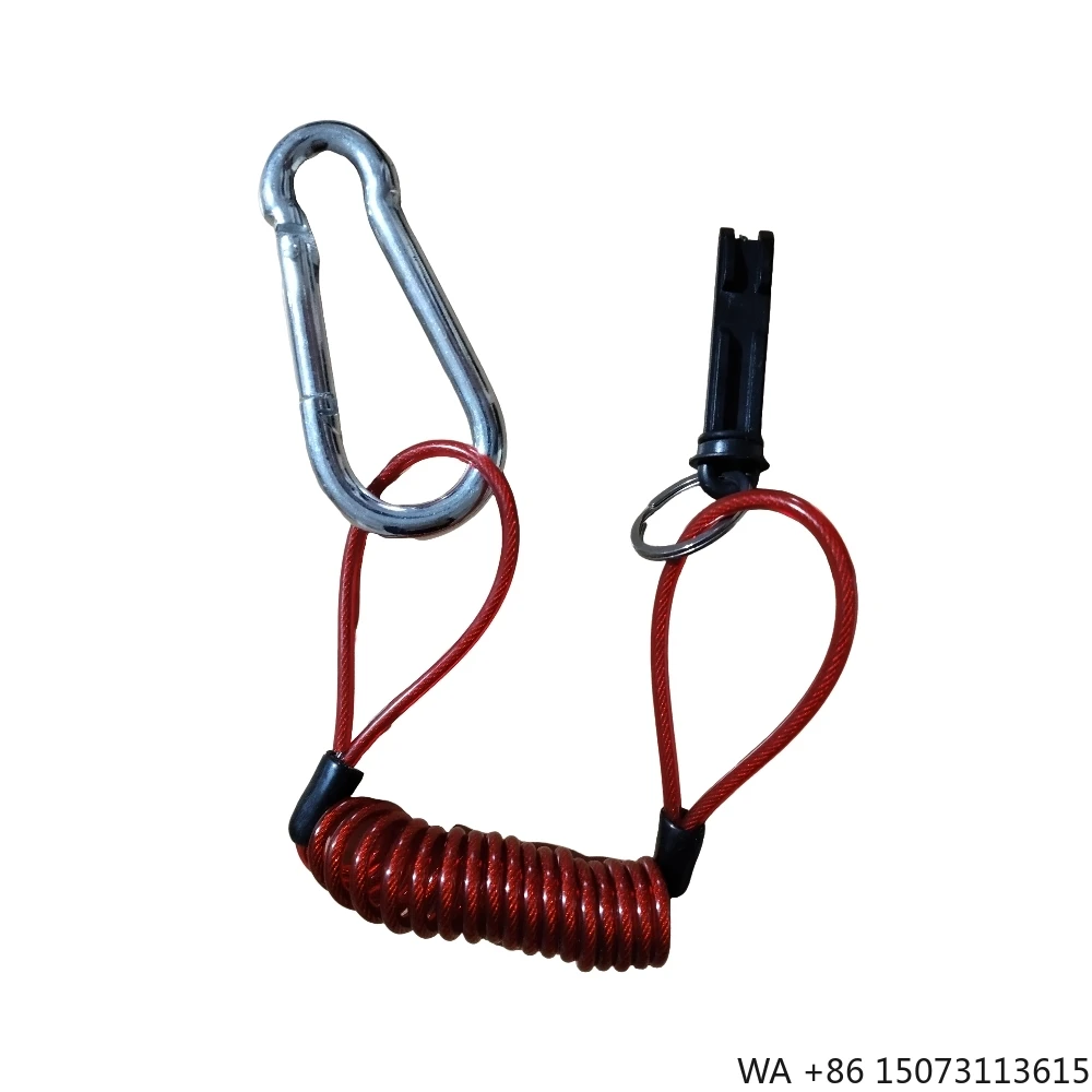 Trailer Breakaway Switch Kit with Coiled Spring Cord Heavy Duty for RV Towing Trailers