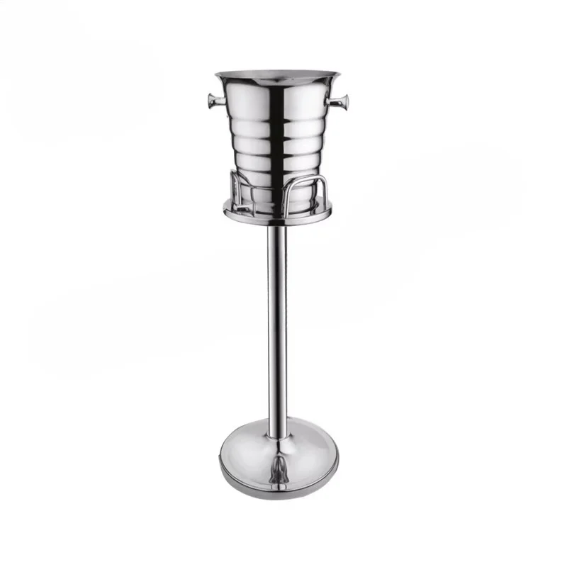 Deer Stainless Steel Ice Bucket with Stand Cooler Double Wall Large Gold Black Silver Luxury Champagne Ice Wine Bucket