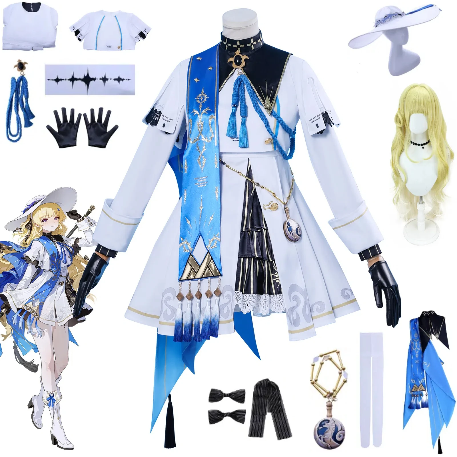 

Anime Singing Tide Cos Costumes Singing Tide Character Phoebe Cosplay Costume Wig Two Meta Anime Cosplay Costumes Adult Female