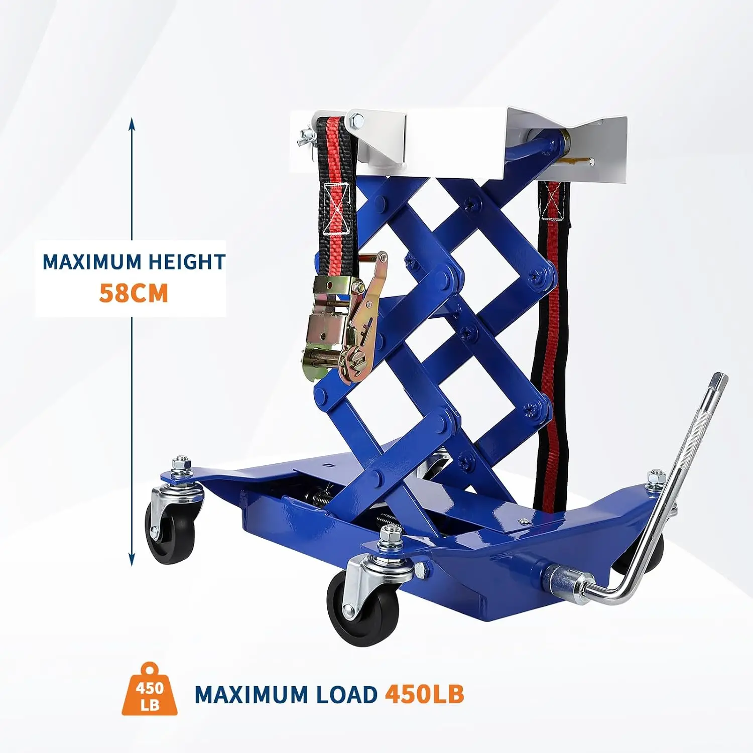 450 lbs Heavy-Duty Transmission Jack - Auto Repair Lifting Floor Jack for Effortless Vehicle Maintenance and Smooth Transmission