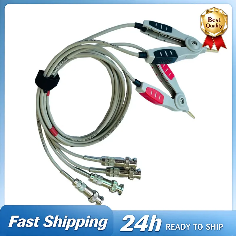 800MM LCR Meter Test Leads Clip Terminal Kelvin Line High Quality Four Wire Lead Kelvin Probes Kelvin Clip