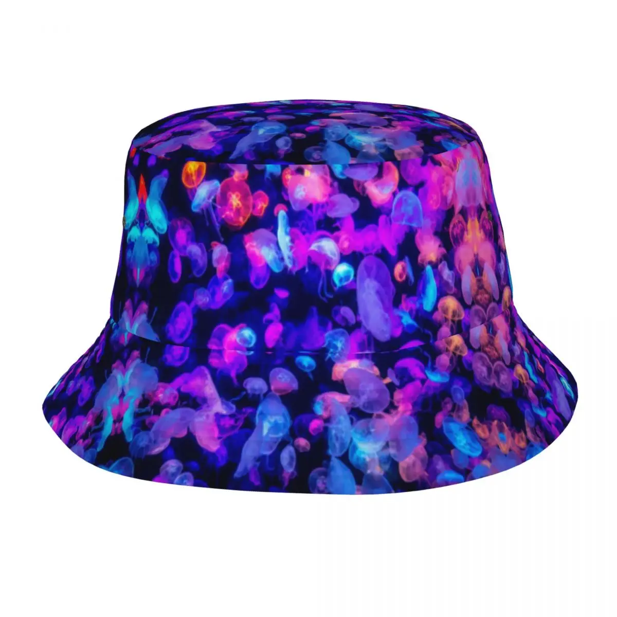 Many Colorful Jellyfish Unisex Bucket Hat Personalized Summer Travel Beach Hat