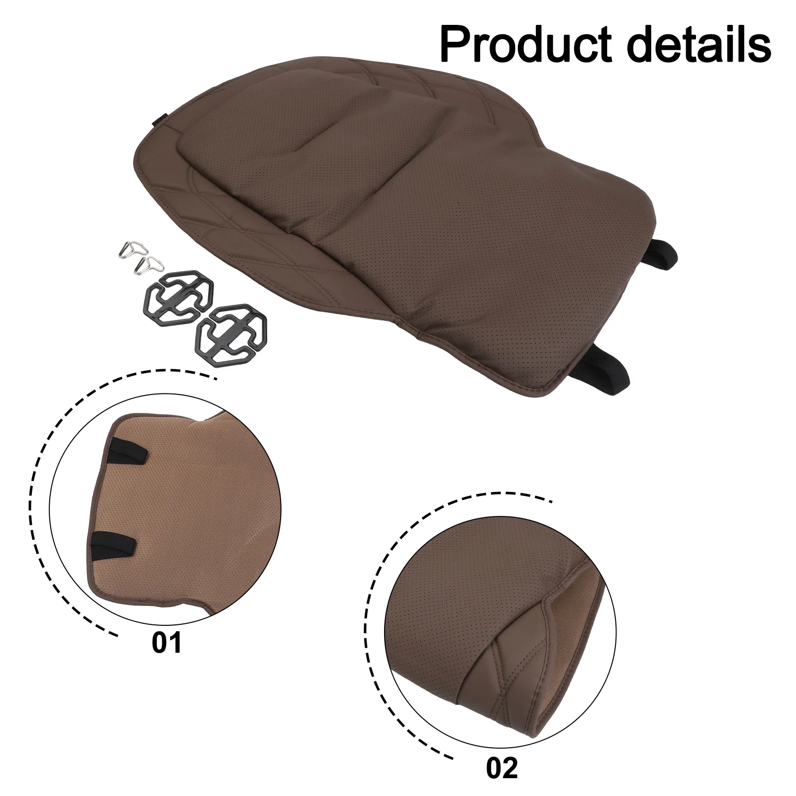 Long Drive Comfort Leather Seat Cover Stylish Seat Cover Cozy Car Interior Accessory Leather Seat Cover Optimal Back Support